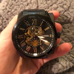 Fossil black men’s watch